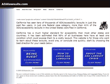 Tablet Screenshot of adalawsuits.com